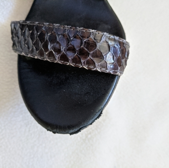 stuart WEITZMAN snakeskin slingback bander strappy sandals 5.5 - Picture 7 of 10